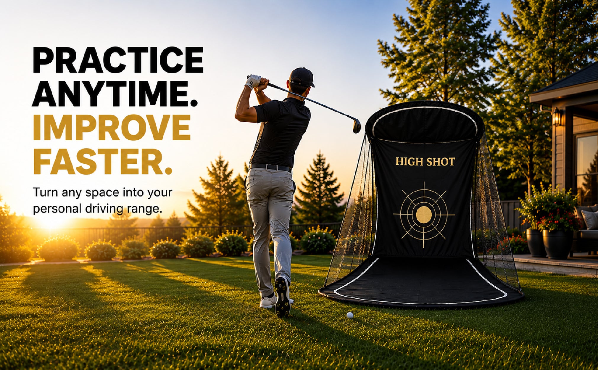 High Shot Golf Training Net