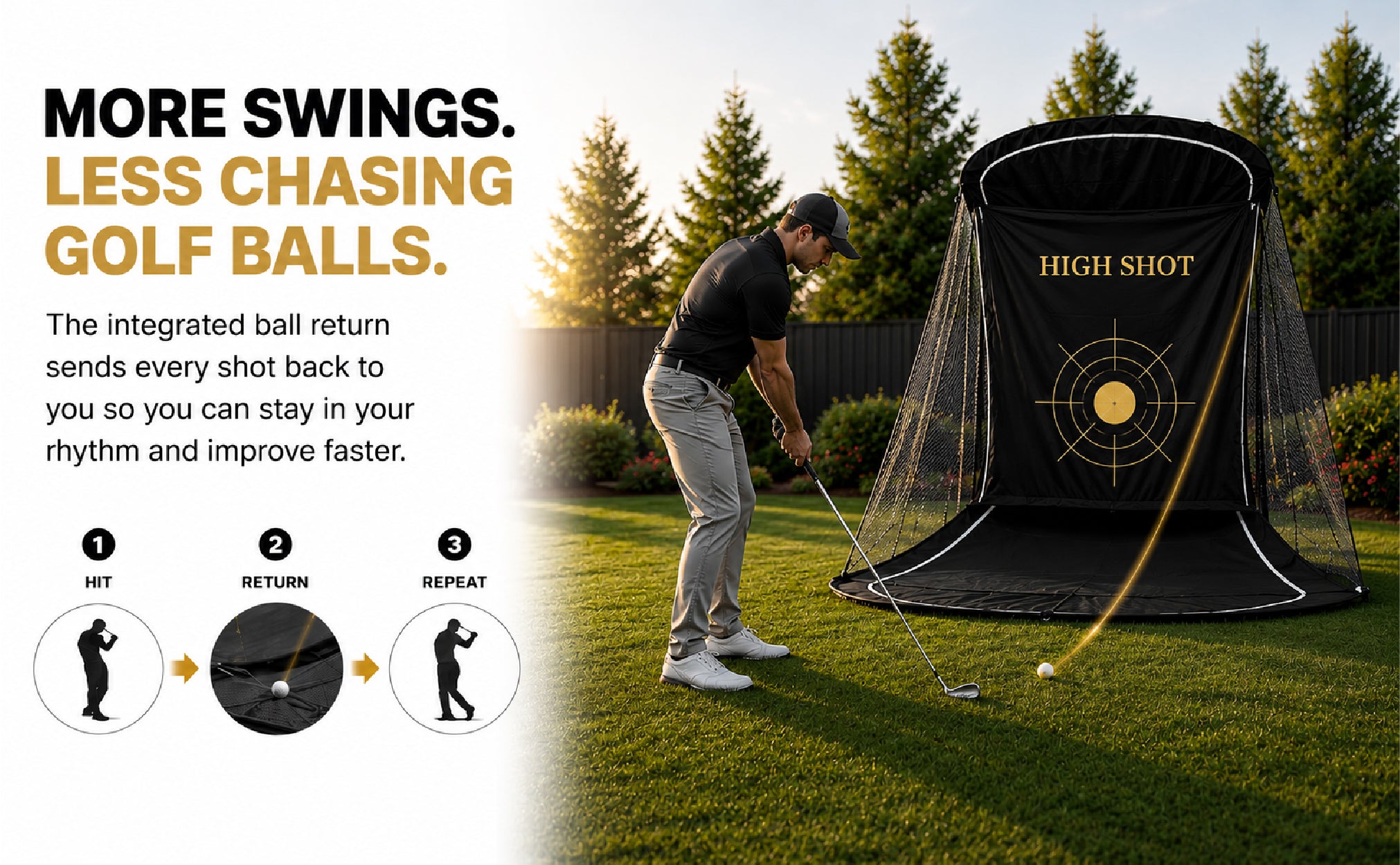 High Shot Golf Training Net