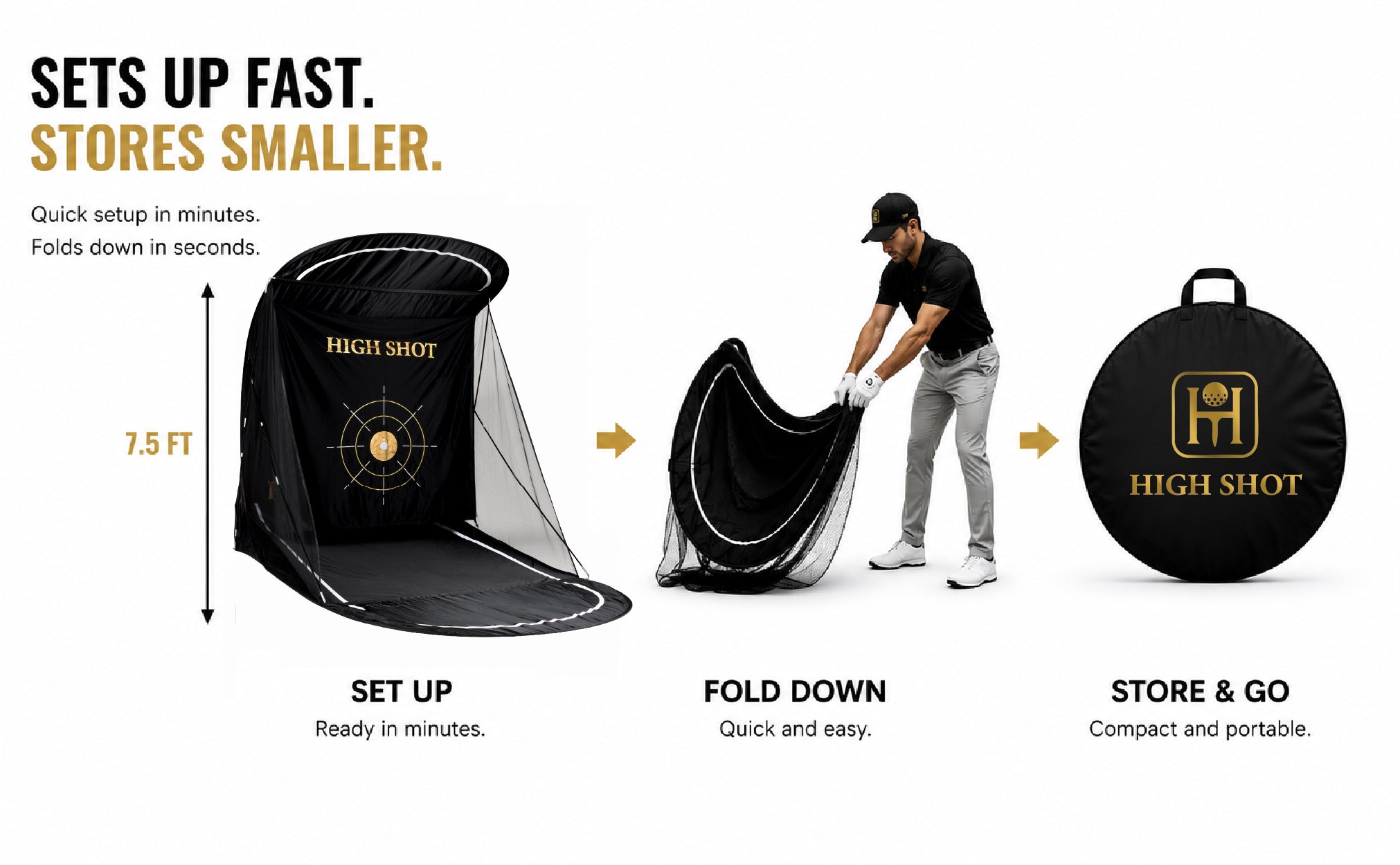 High Shot Golf Training Net